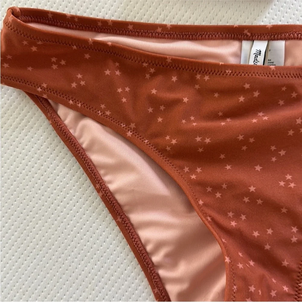 NWT Madewell Second Wave Classic Bikini Bottom‎ in Night Stars Size Small
